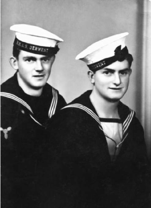 BROTHERS: Stoker Class II Thomas 'Mick' Sheean (left) and Ordinary Seaman Edward 'Teddy' Sheean. Picture: Australian War Memorial