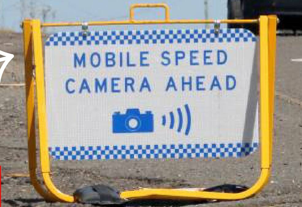 Mobile speed camera signs on the way