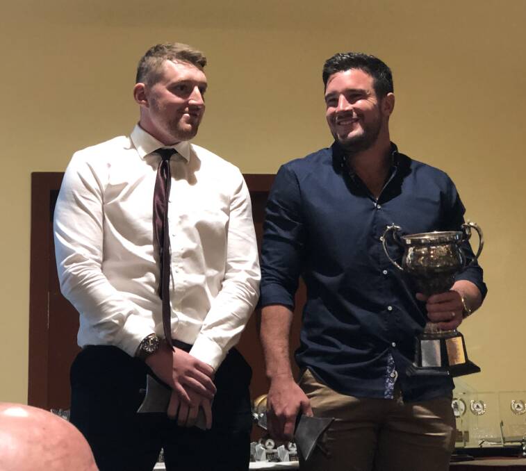 Brad Hill and Jon Huggett grabbed the top two placings in Thunder's best and fairest.