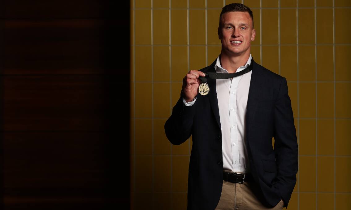 Jack Wighton with the 2020 Dally M Medal. Picture: Getty Images