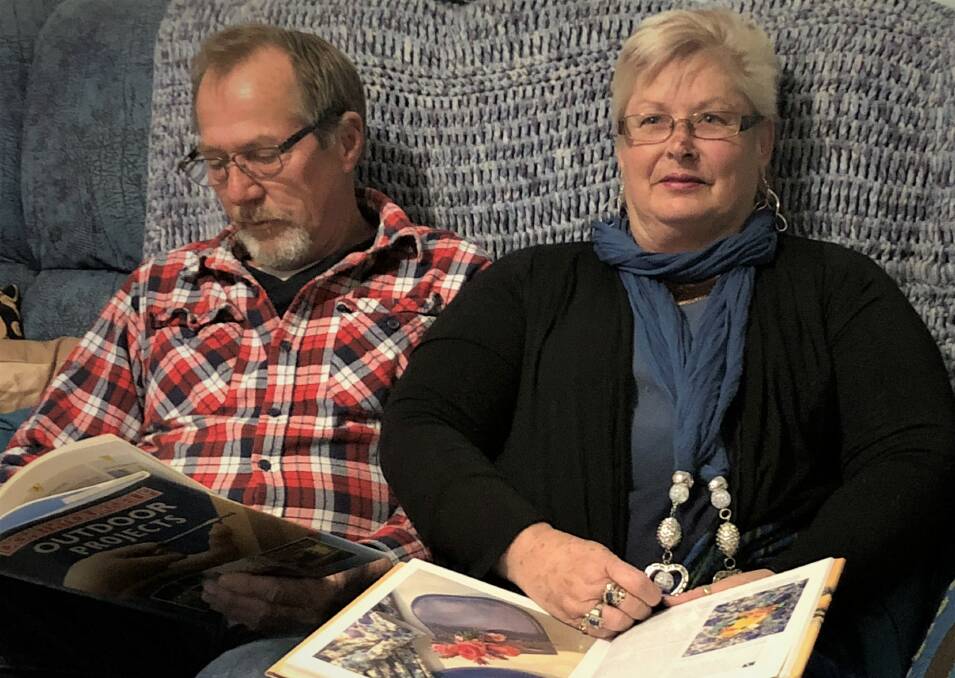 Pages of disappointment: MS afflicted Wagga woman Kerri Bland, pictured with her husband Barry Bland, says interest in the once popular MS Readathon is at an all-time low. 