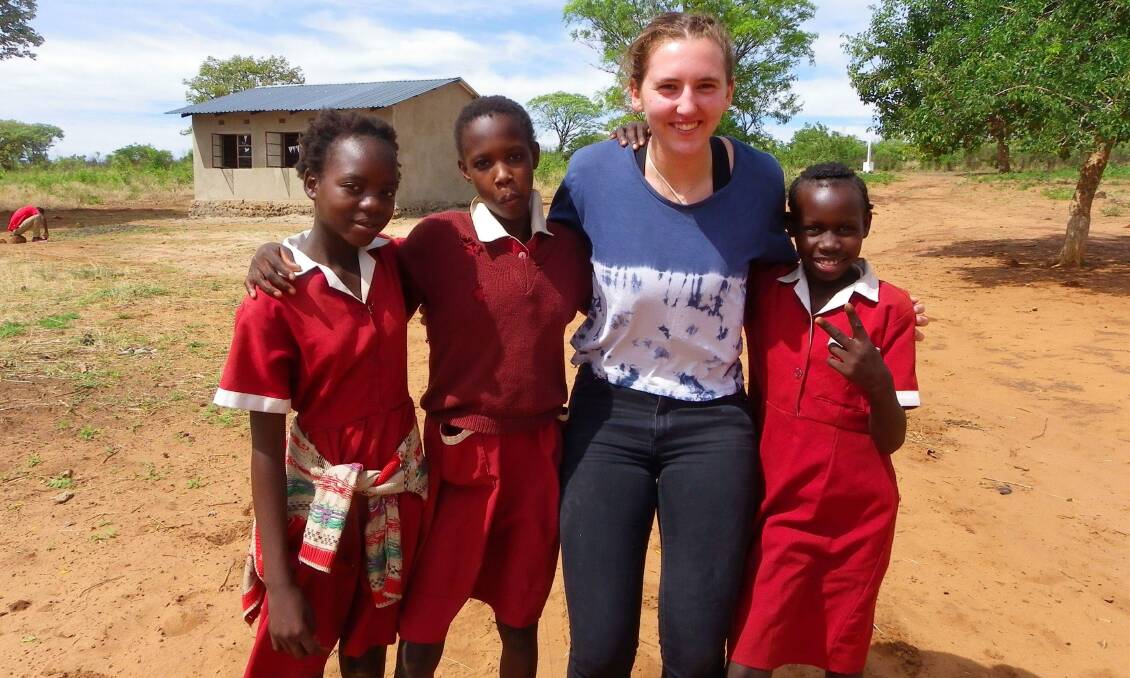 Kindness full circle: Wagga's Charles Sturt University student, Kaitlyn Weller says her experience in Africa was life-changing. Picture: Supplied