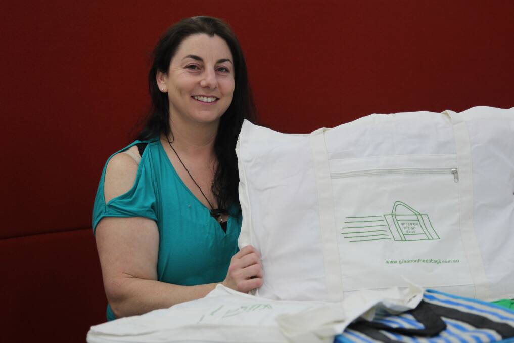 From little things: Wagga mother Romola Trevaskis is following her dream, relaunching her business, Green on the Go amid changes to single-use plastic bag policies across NSW.