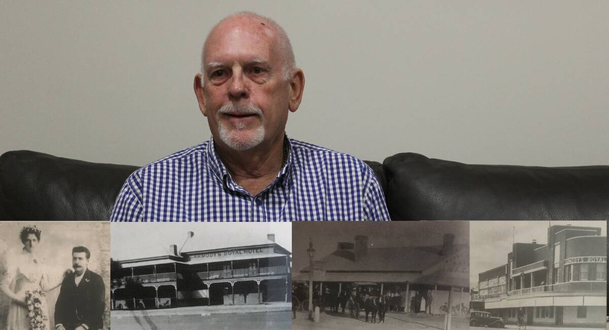 Brewing history: Wagga man Des Carmody shared the rich history of his family name - a well known hotelier name across the city. 
