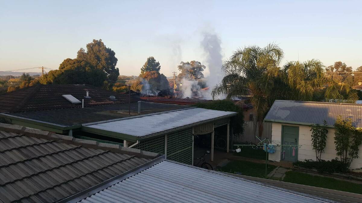 Destroyed: A Kooringal home has burnt to the ground in "suspicious" circumstances and Wagga police ask anyone with information to come forward. Picture: Neighbour