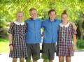 Teenagers times four: Wagga's quads Priyah, Harry, Baxter and Ruby Ceeney, 11, are hitting high school this year, starting Kildare Catholic College this week. Picture: Laura Hardwick  