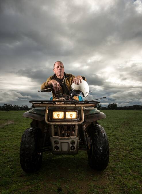 Safe wheels: Farmer Ian Feldtmann, Victoria, supports quad-bike safety.