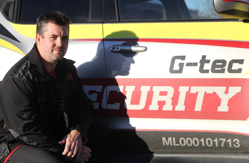 Security on wheels: G-Tech security owner Tim Lewry.
