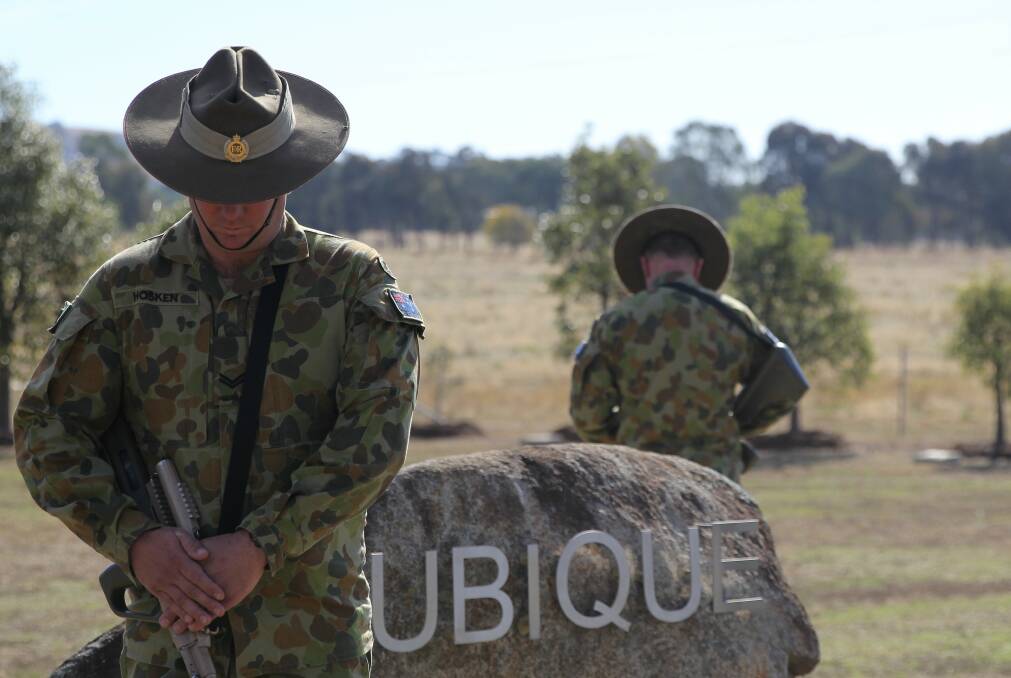 Lest we forget: Soldiers prepare to commemorate the Kapooka tragedy of May 21,1945 this Sunday. 