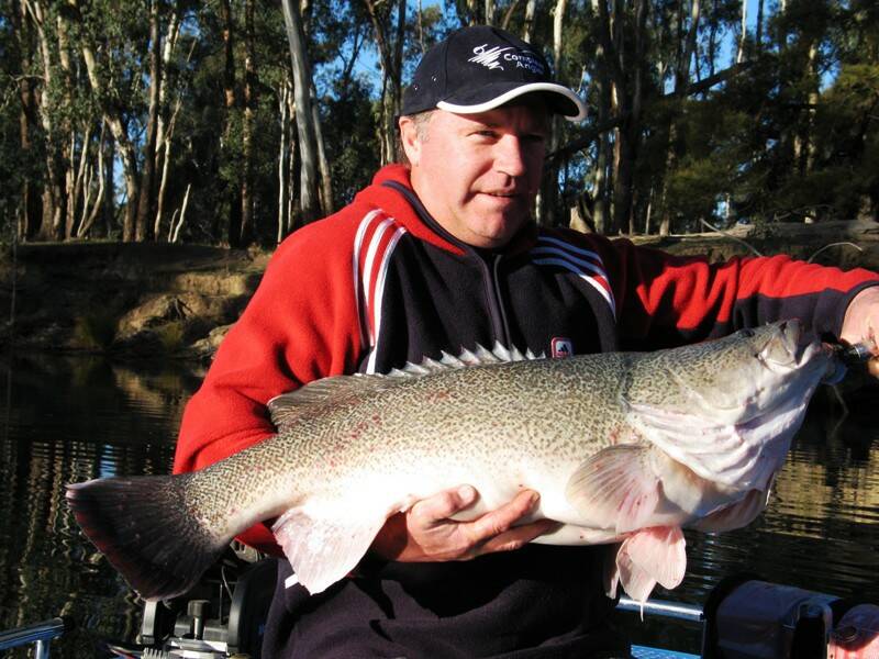 Murrumbidgee monster: Wagga Marine's Craig Harris reveals the truth behind what lurks beneath Wagga's river. Picture: Supplied. 