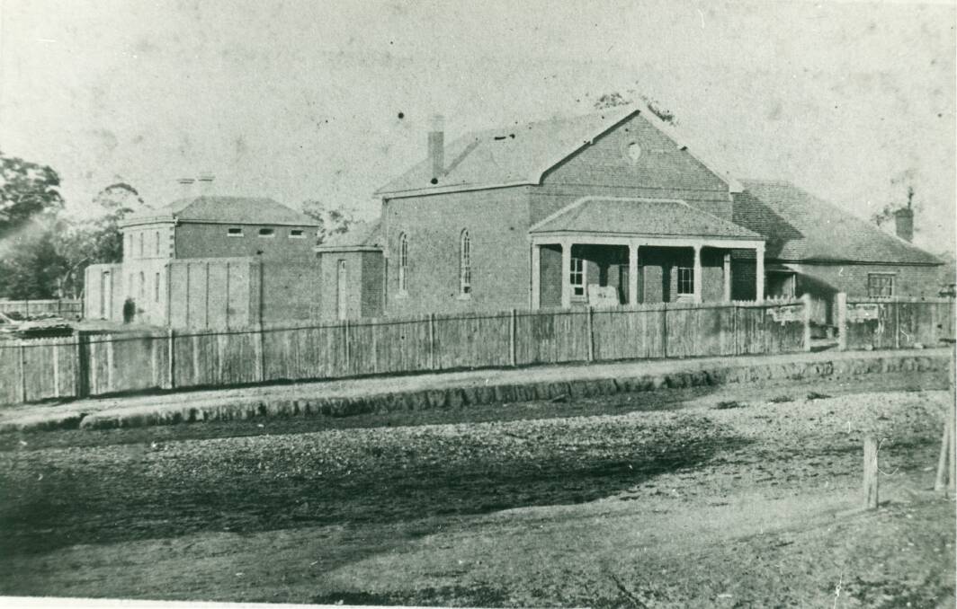 Rewind Wagga: Wagga's purpose-built jail stood behind the courthouse, on the corner of Tarcutta Street and Sturt Street from 1862. Picture: CSU Regional Archives 