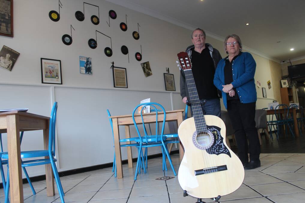 Playing to a different tune: Alasdair and Julie Gibson have combined a love of music and a gift-giving dream with their freshly opened cafe on 
Fitzmaurice Street. 