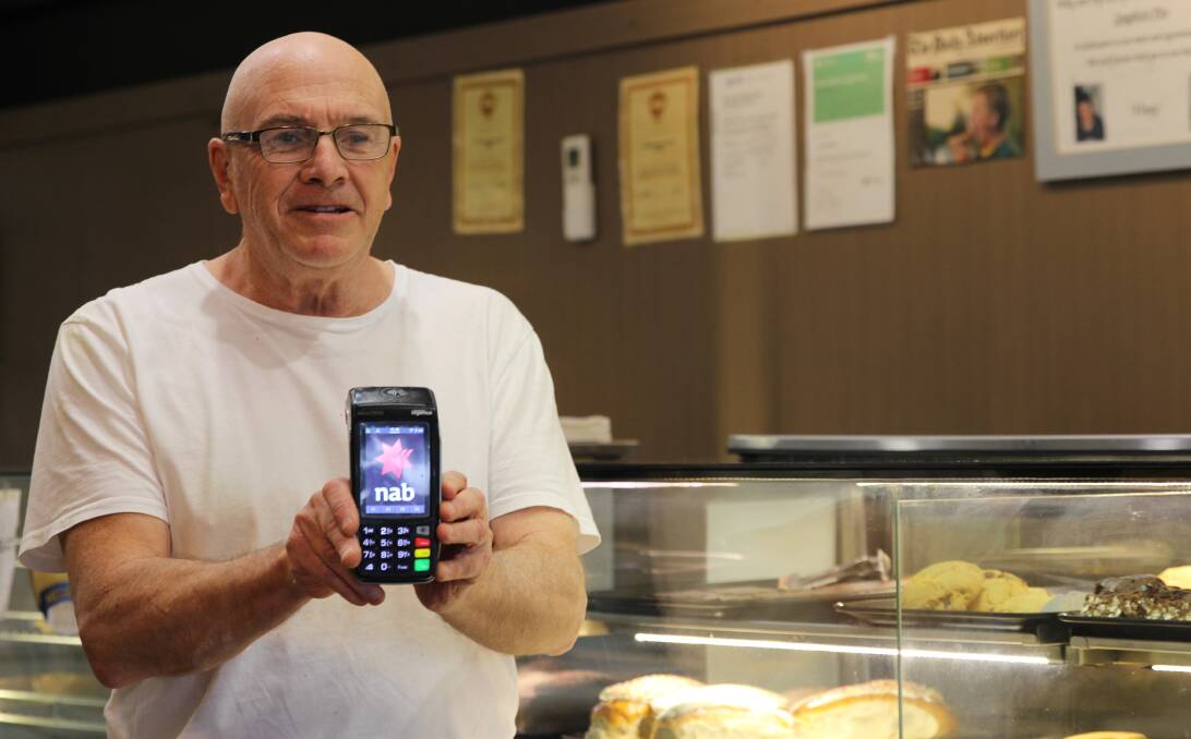 Technology burns: O'Brien's Wagga Hot Bake Bakery owner Peter O'Brien was one of many city residents who lost trade on Monday, amid a mass Telstra outage.
