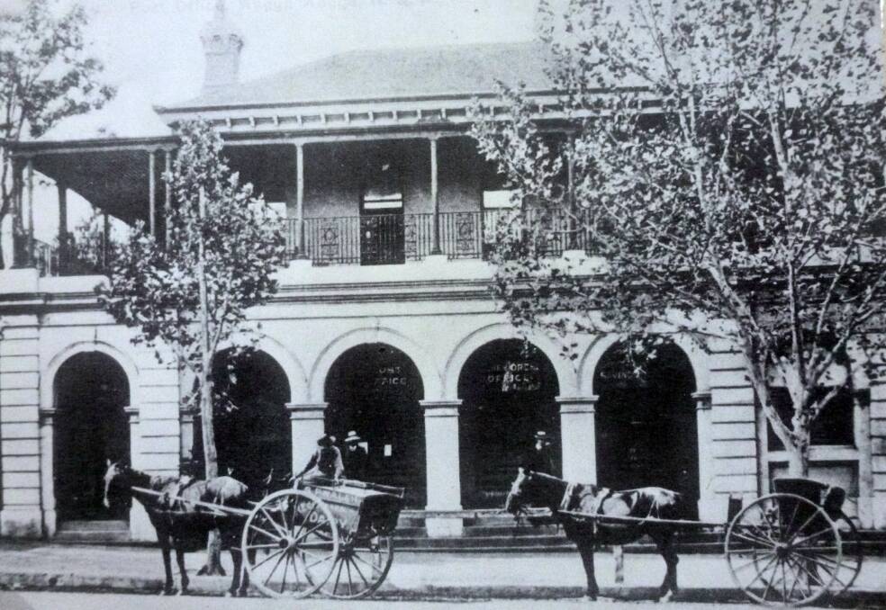 STREET STYLE: Horse and sulkies 'parked' outside the old Wagga Post Office on top of the hill in Fitzmaurice Street. Contact Wagga Wagga and District Historical Society at www.wwdhs.org.au. Photo: CSURA
