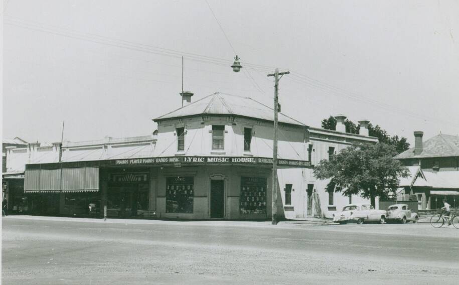 MUSIC STOP: Lyric Music House in the 1950s at the corner of Baylis and Morrow streets was the place for everything musical from the early 1920s. Picture: Sherry Morris