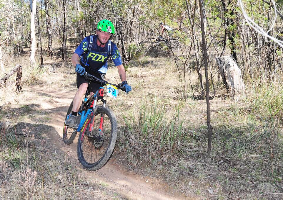 RACING: Stuart Anderson competes during the Tumut, three-hour enduro at the weekend. Picture: Kieren L Tilly