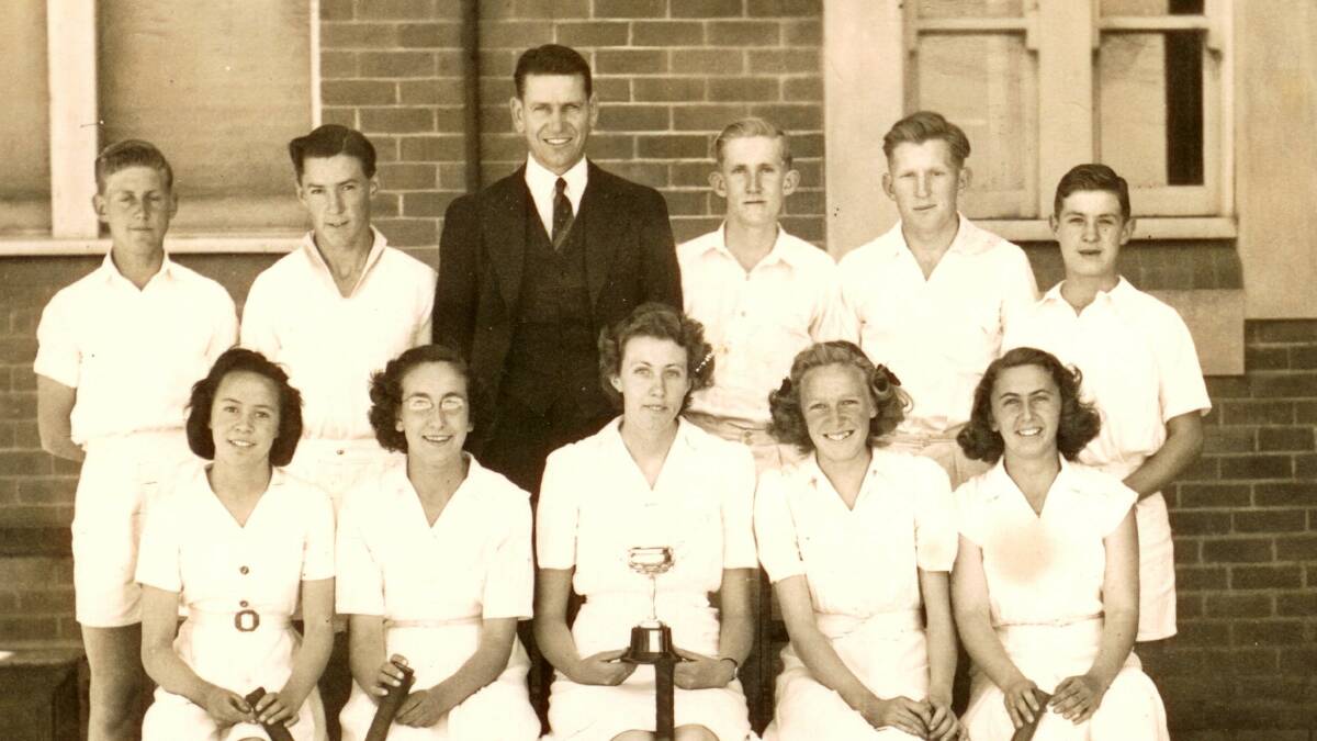 SPORT: Wagga High School Tennis Team about 1946. For team members names go to www.wwdhs.org.au/6159-2. Picture: Sherry Morris collection