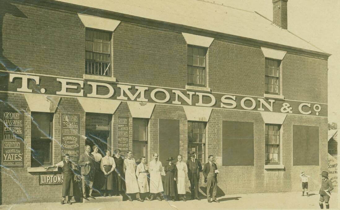 WELL-KNOWN: T. Edmondson and Co was in Gurwood Street on the present Woolworths site from 1868 until 1973. This photo features on an early 20th-century postcard, courtesy Sherry Morris Collection.

