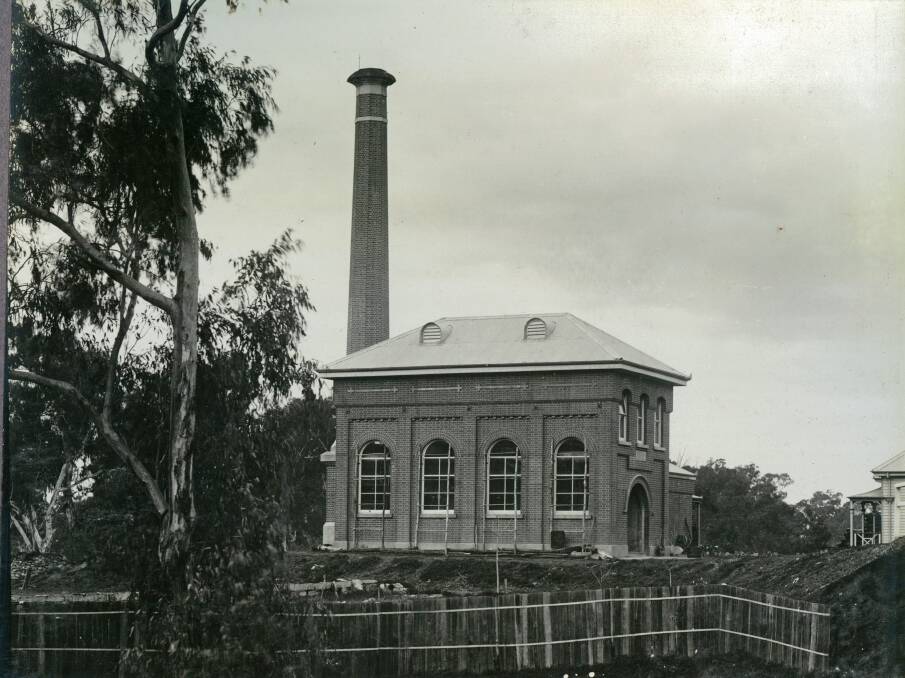 WATER: First opened in 1885 Wagga’s Water Works pumped water to a 900,000-gallon reservoir on Willan’s Hill. Picture:  Anthony Brunskill Album, Museum of the Riverina.