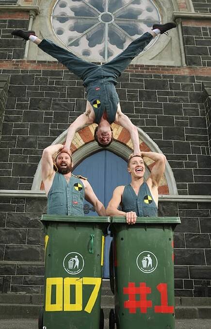 CIRCUS SKILLS: The Trash Test Dummies will perform a free comedy show outside the Theatre during the comedy festival.