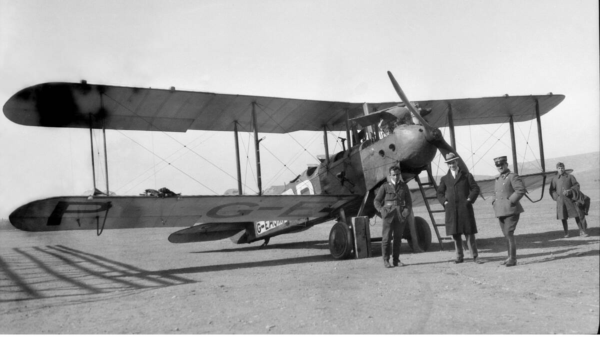 The de Havilland plane ready for its mission to fly in an air race which had prize of 10,000 pounds. Despite not finishing both pilots received 1000 pounds each. Picture from the Australian War Memorial