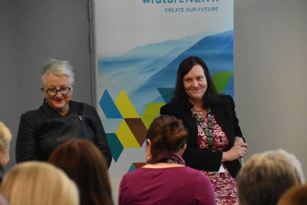 TIME FOR CHANGE: Doctor Ruth Stewart (left) made the comments on a visit to Tamworth this week, when she attended a panel event organised by the UNE Smart Region Incubator and The Spinifex Network on rural healthcare. Photo: Andrew Messenger