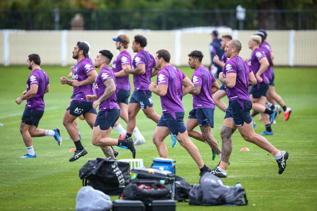Melbourne Storm trained at Albury Sportsground during Melbourne's first COVID lockdown in May last year, with the club returning to play a pre-season game this year.