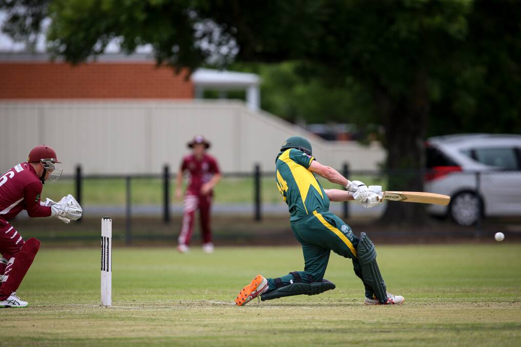 North Albury's Ash Borella hammered 43 runs from only 23 balls against Wodonga in round seven, smashing five boundaries and two sixes.