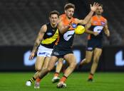 RETURN VISIT: Harry Perryman enters his sixth season with Greater Western Sydney after clocking up 70 games. He was selected by the Giants with pick number 14 in the 2016 Draft. Picture: GETTY IMAGES