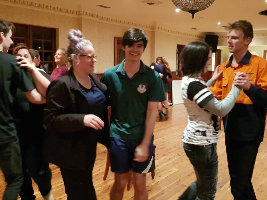 DANCE LESSONS: Tristan Wakley, Brittany Lane, Tergara Begg, Matthew Yelland, Tiff Williams and Hamish Wendt are practising their routines. Picture: Supplied 