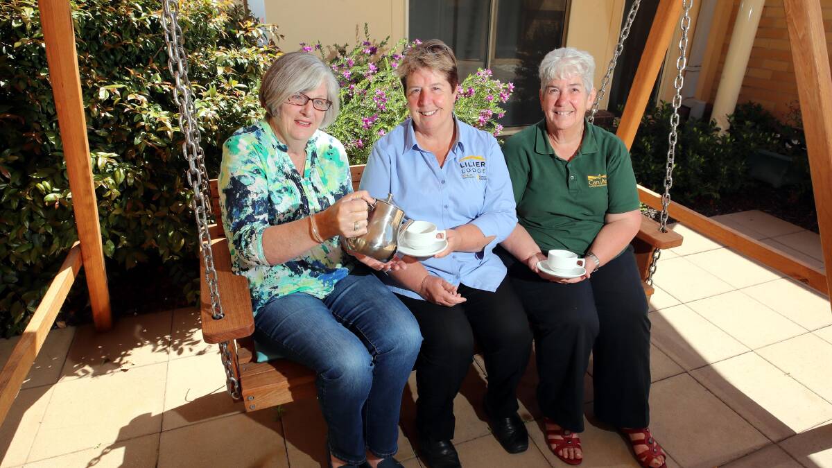 HELPING THOSE IN NEED: Lyn Gibson, Margaret Dalmau and Sheila Cross work hard to do whatever they can to support people dealing with cancer. Picture: Les Smith 