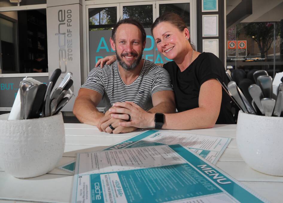 A LONG JOURNEY: Anthony and Renee Chambeyron are closing their business after 14 years. Picture: Les Smith 