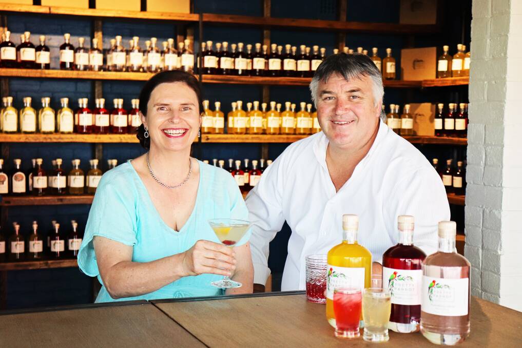 CHASING A DREAM: Ellen and David Webb snapped up the opportunity to buy a distillery, and started creating their Australian-inspired products. 