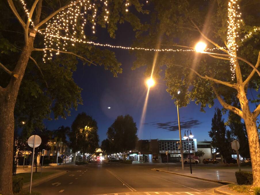 LIGHT THE CITY: Council switched on lights at all five pedestrian crossings on Baylis Street. Picture: Annie Lewis 