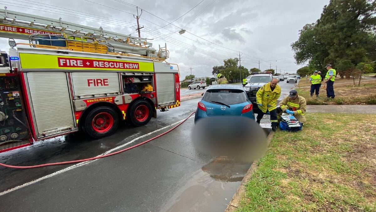 Emergency services attend two-car crash in Kooringal
