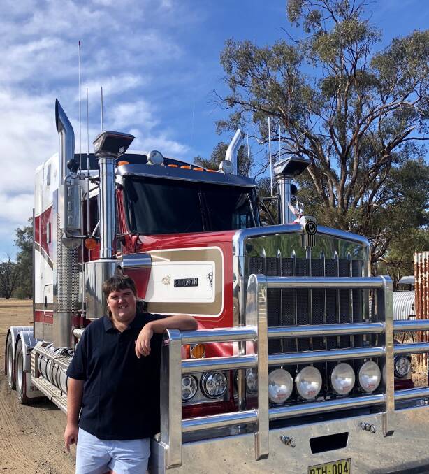 DREAM JOB: Steve Richardson won the Livestock, Bulk & Rural Carriers Association's Young Driver of the Year award earlier this month. Picture: Supplied