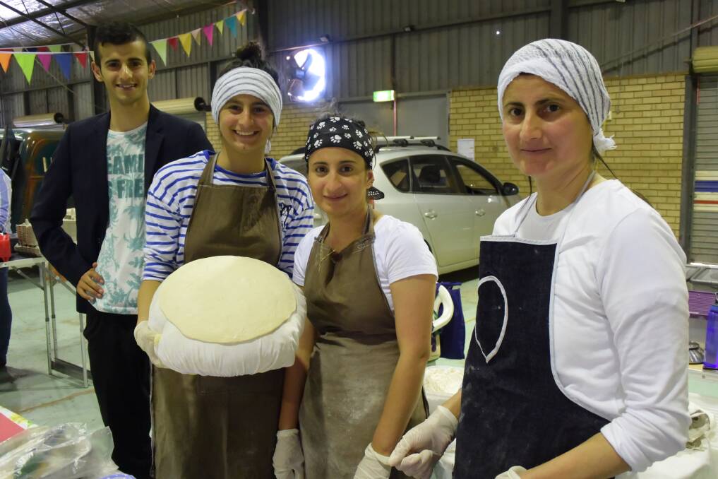 FOOD FROM HOME: Yazidi family Haji, Tuba and Diyana Gundor and their mother, Nazi Perabo, are excited to share their cuisine with Wagga this weekend. Picture: Annie Lewis 
