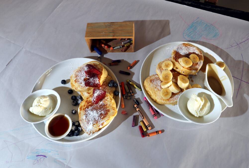 TWO WAYS: The pancakes are made using buttermilk. Picture: Les Smith 