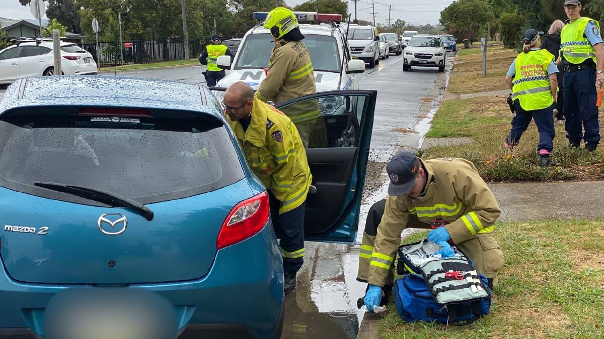 Emergency services attend two-car crash in Kooringal
