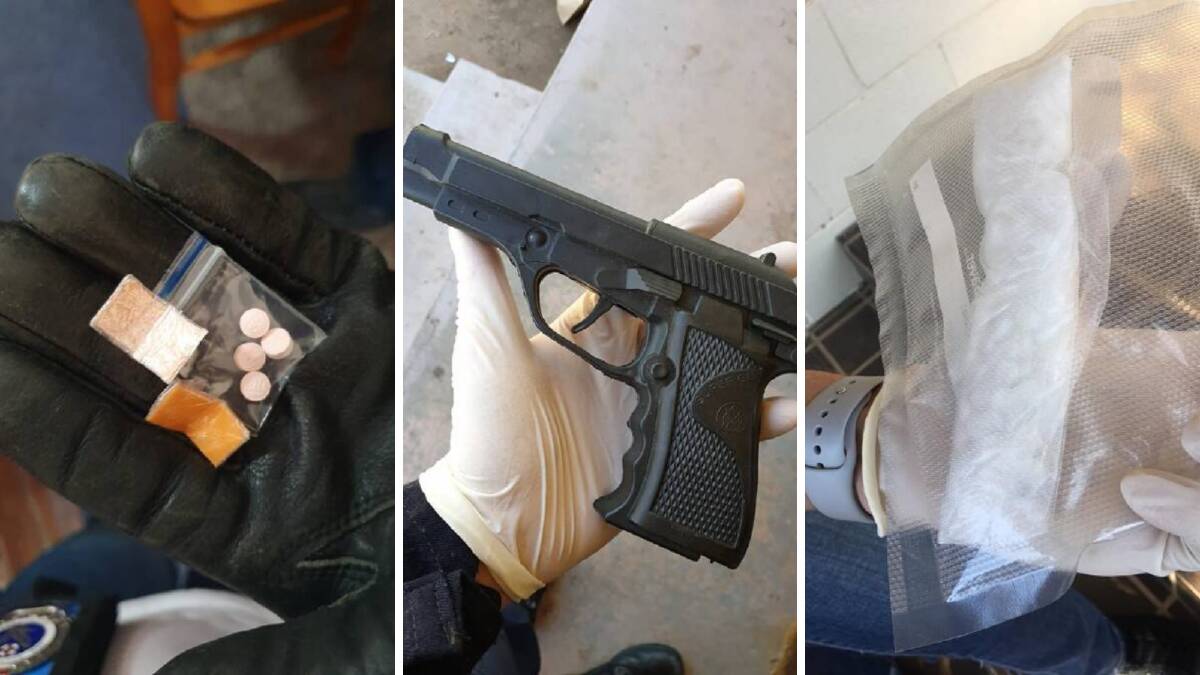 Drugs, weapons and stolen property seized after police raids across the Riverina earlier in the year. 