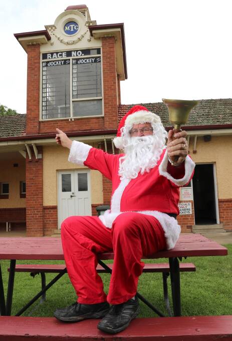 CHRISTMAS CHEER: Rick Priest will be representing Santa at this weekend's race day. Picture: Les Smith 