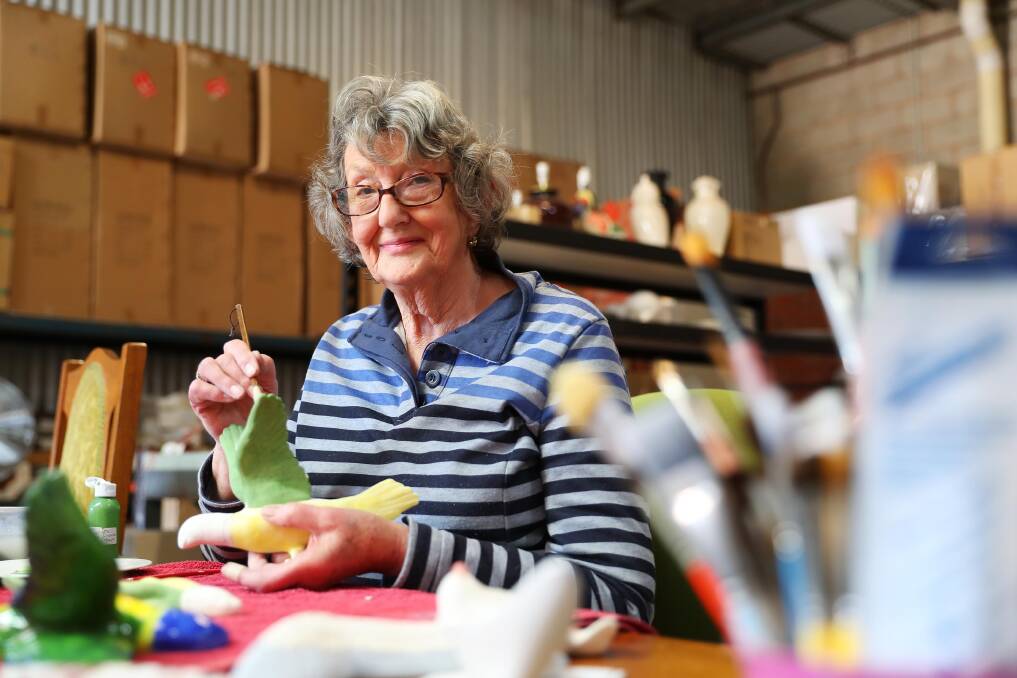 CREATIVE SIDE: Dawn Smith loves being able to teach adults art, such as ceramics, because she knows they are keen to learn. Picture: Emma Hillier 