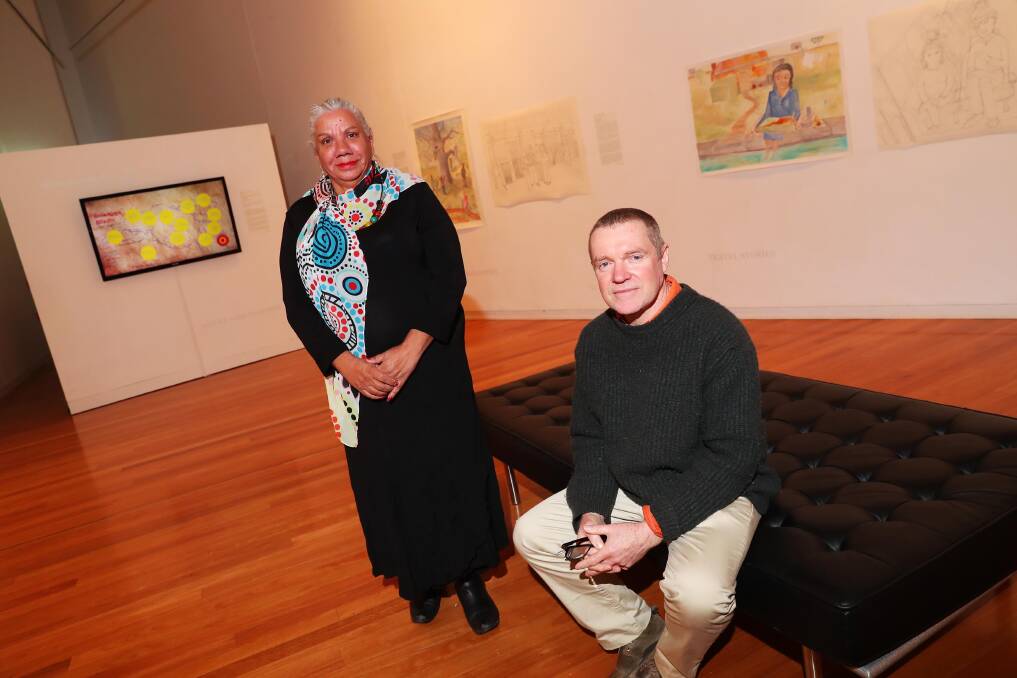 COLLABORATION: Aunty Cheryl Penrith and Bernard Sullivan are two of the minds behind the exhibition. Picture: Emma Hillier 