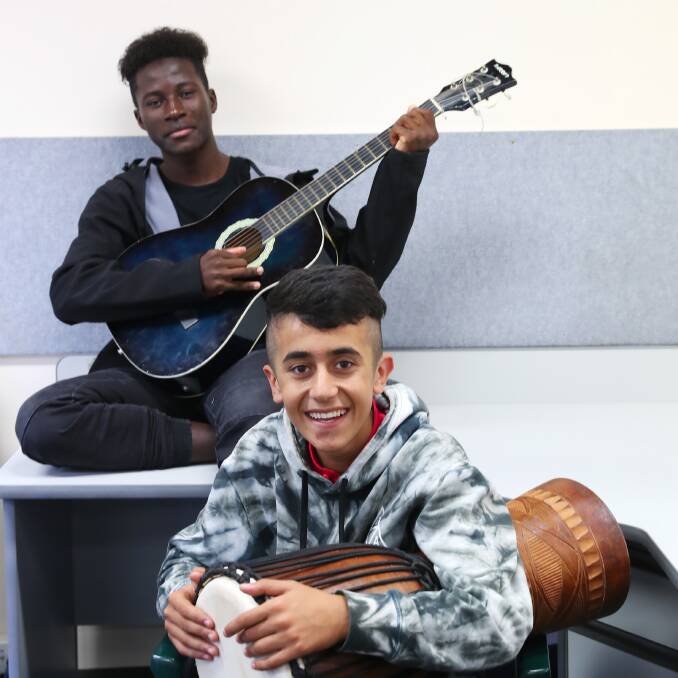IN SYNC: Clarence Machiridza, 17 and Mazin Sulaiman, 14. Picture: Emma Hillier 