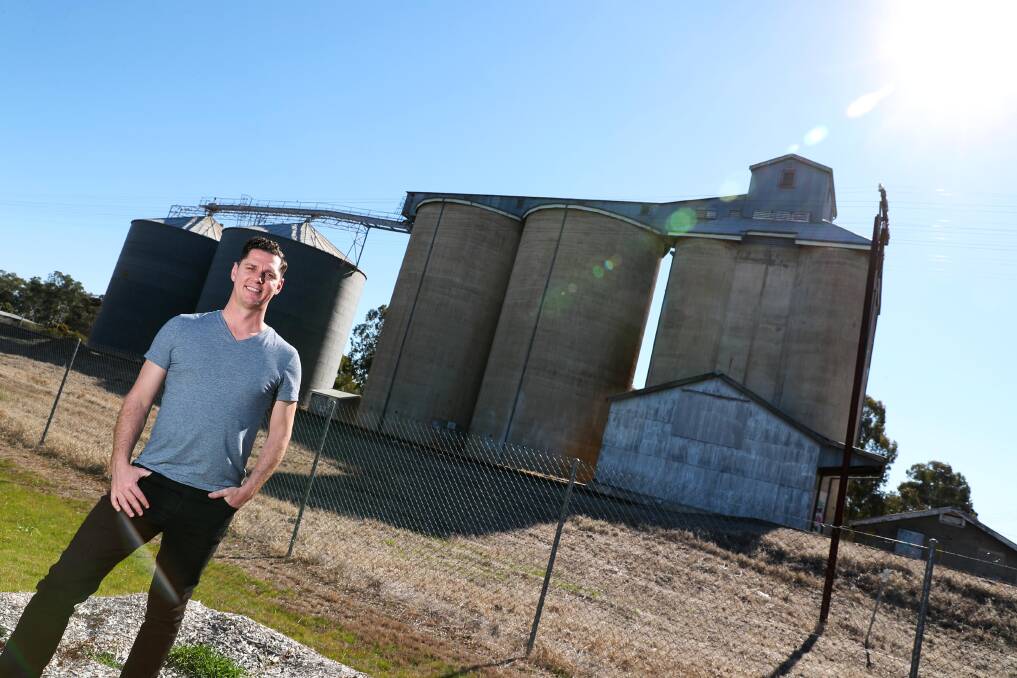 URANQUINTY SILOS: Mark Grentell shared his personal connections and memories related to some of the film's locations. Picture: Emma Hillier 