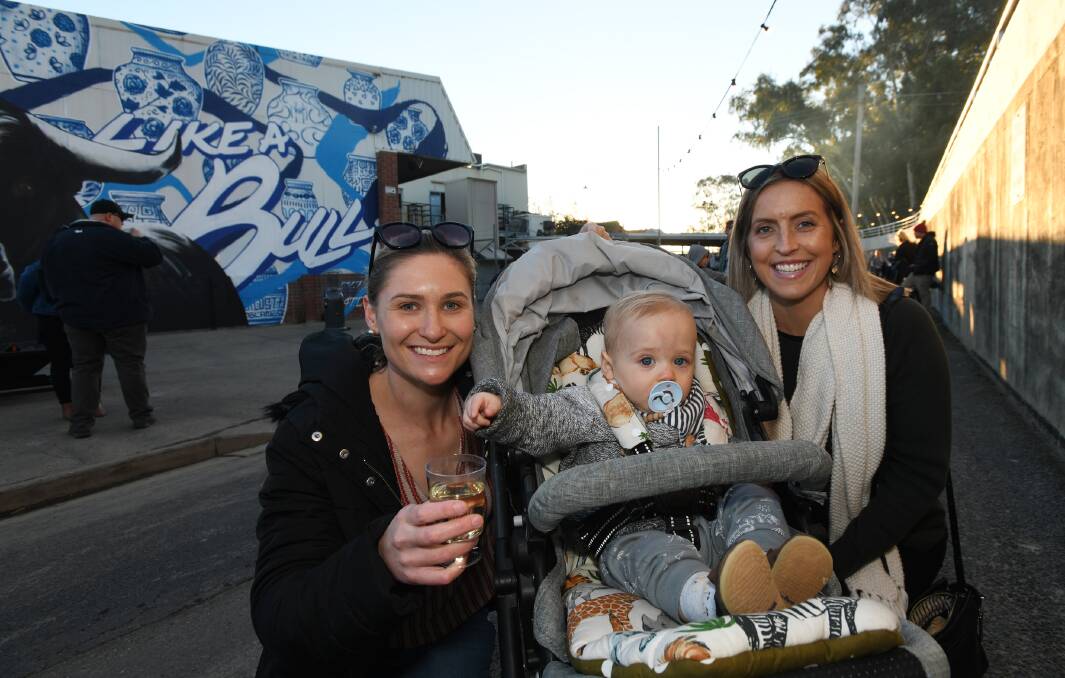 Nicole Fisher, Cohen Fisher, 10 months and Jenna Butterfield. 
