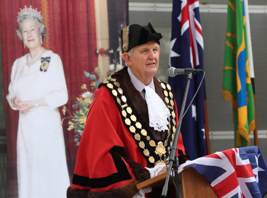 FLASHBACK: Greg Conkey at the Australia Day citizenship ceremony in 2018. Picture: Les Smith 