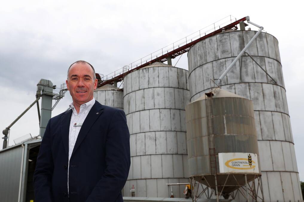 REGIONAL VISIT: NAB's Chief executive officer Andrew Thorburn visited Wagga to announce new measures to assist farmers. Picture: Emma Hillier 