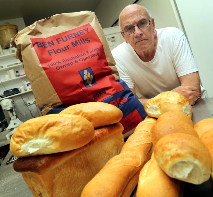 Peter O'Brien works long hours to ensure his product is fresh and delicious. Picture: Les Smith 