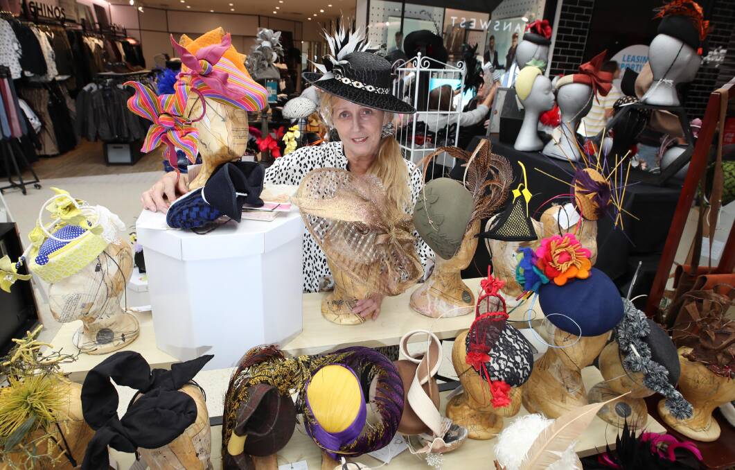 Amanda Causer with some of Rebecca Hillis' creations. Picture: Les Smith 